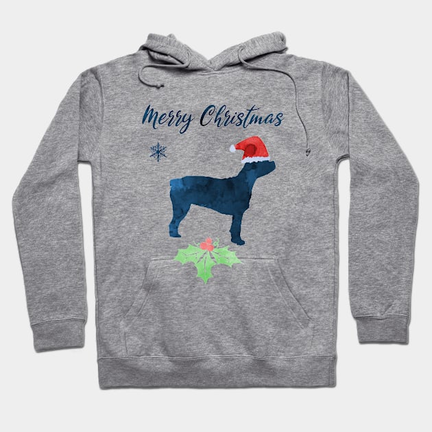 Christmas Dog - Boston Terrier Hoodie by TheJollyMarten